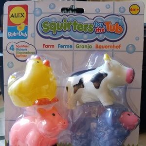 Rub a dub squirters for the tub